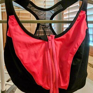 Livi Active Zip-up Sports Bra, Size 38DDD